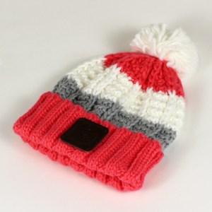 coral bobble hat 1