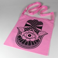 hand sling tote pink 1