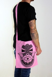 hand sling tote pink 5