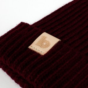 burgundy fisherman's beanie 3