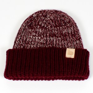 burgundy heather beanie 1