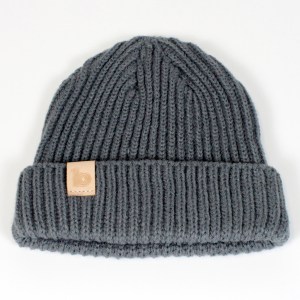 grey fisherman's beanie 1