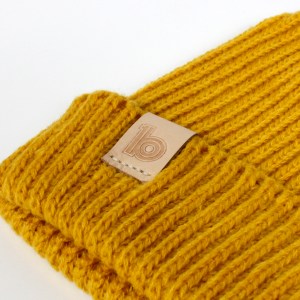 mustard fisherman's beanie 3